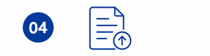 ステップ04の書類アップロードアイコン