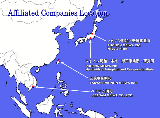 Affiliated Companies Location 